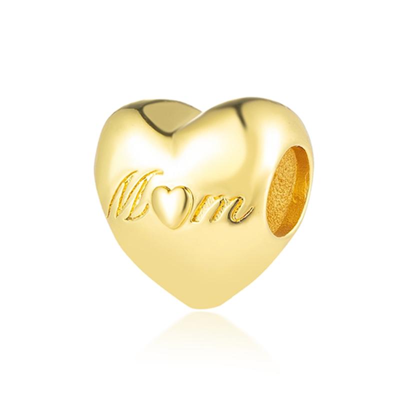 Позолоченное Сердце Цветок Шарм-Подвеска для Браслета-Змеи Ожерелья DIY Украшения Женский Подарок Сверкающий