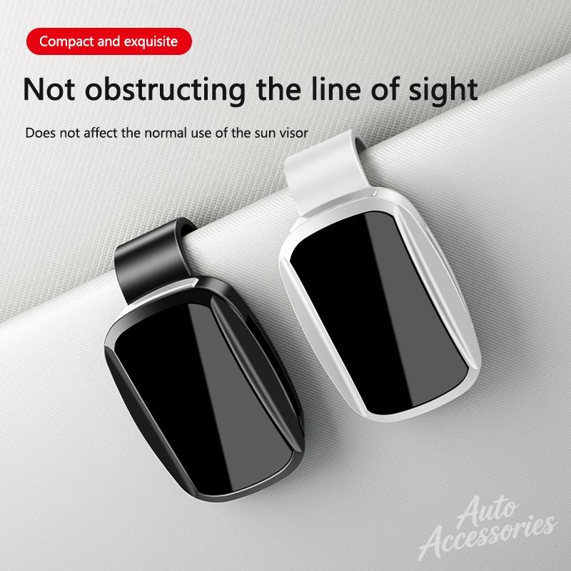 QXFA9 Car Sun Visor Glasses Storage Holder Mirror Surface Styling Accessory For BMW E93 F10 F20 F30 F40 F15 F25 F26 F31 F49 F86 M3 M5