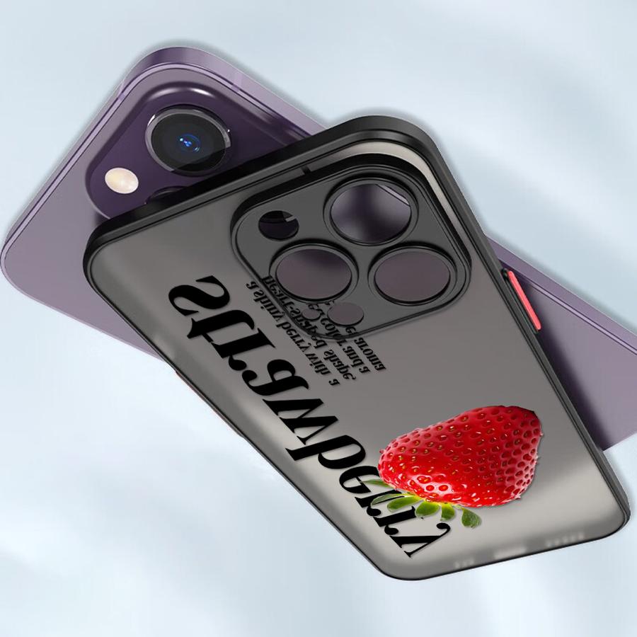 Чехол с вишней и клубникой для iPhone 17 Pro Max 15 13 Mini 14 Air 16 Plus 11 7 8 SE 12 XS XR Funda Задняя крышка телефона