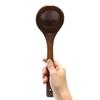 Lacquered Wooden Ladle, Natural Wood, Easy To Hold, Easy To Use, Kitchen Utensils, Cutlery, Ladle, Scoop (Large)