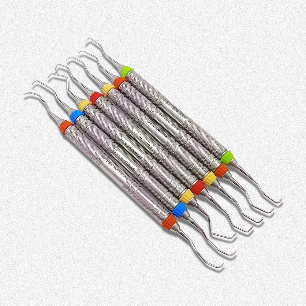 1 шт. Высококачественные стоматологические кюретки Грейси Пародонтальный скейлер Нержавеющая сталь Пародонтальные костные кюретки Перио