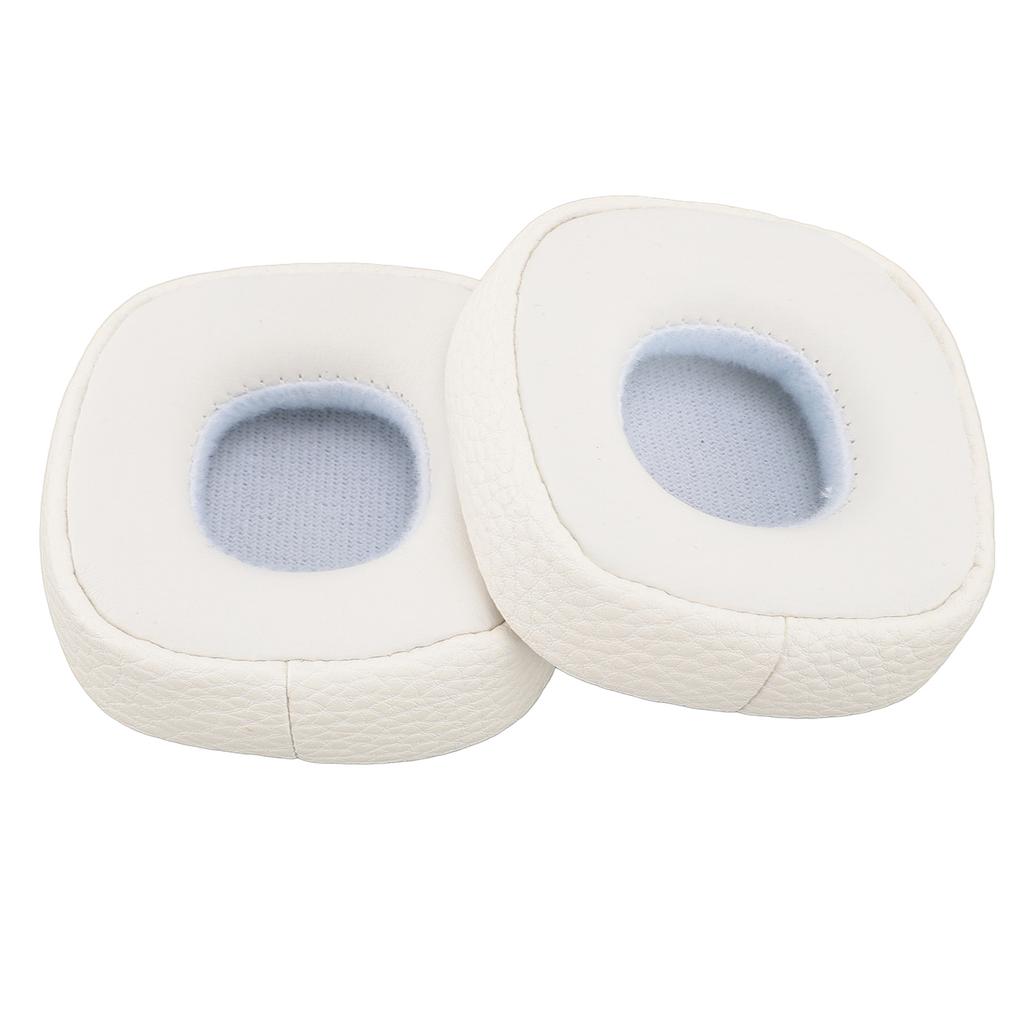 Headphone Ear Pad Protein Leather and Sponge Headset Replacement Ear Pad for Major III White