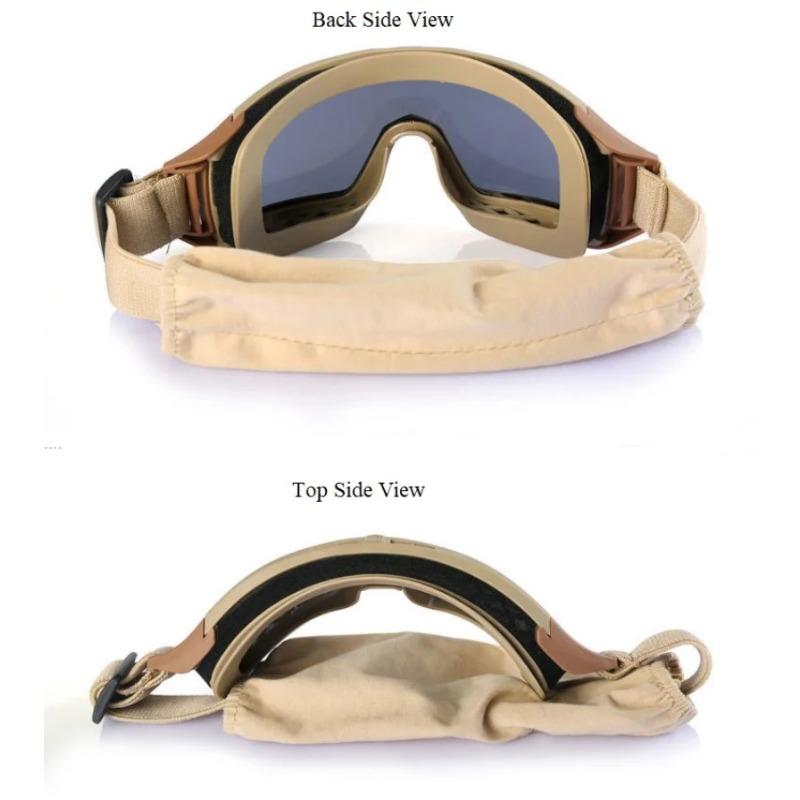 Тактические очки Военные стрелковые солнцезащитные очки Мотоциклетные очки для бездорожья Армейские очки для страйкбола и пейнтбола