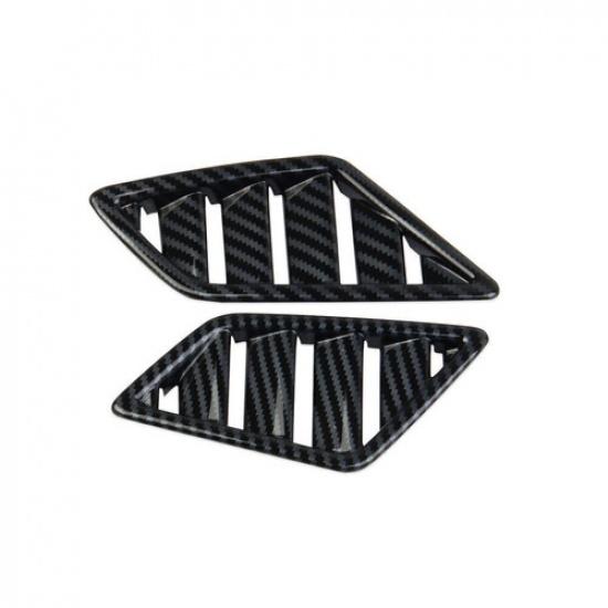 Carbon Fiber Dashboard Air Vent Outlet Cover trims For Mitsubishi Outlander
