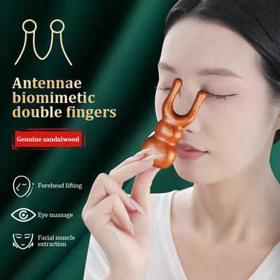 Портативные деревянные сандаловые расчески с широкими зубцами, лягушачий нос, косметическое устройство для лица, глаз, шеи, массажер Гуаша, инструменты для массажа тела