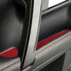 Red Car Door Storage Slot Carbon Fiber Sticker Trim For Toyota 4Runner 2010-20