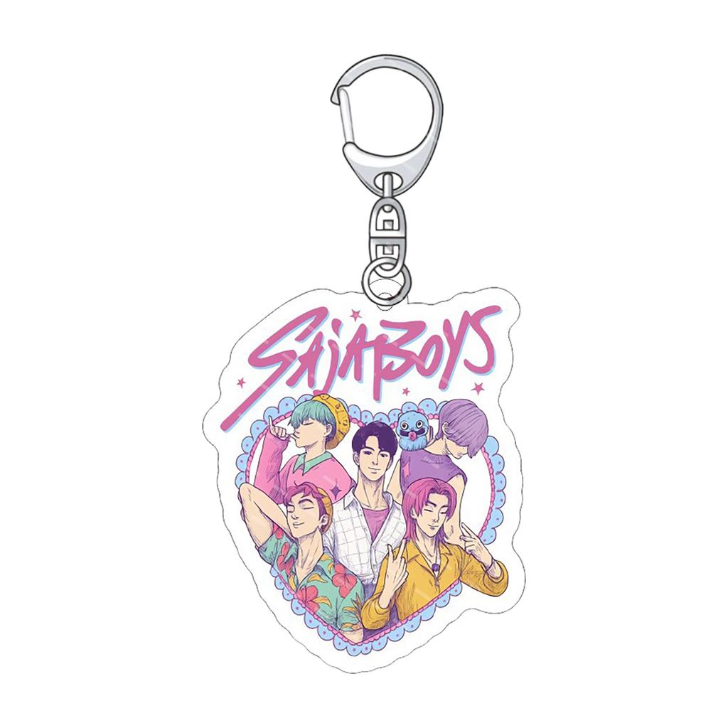 Периферийный акриловый брелок для ключей в стиле корейского аниме от Netflix