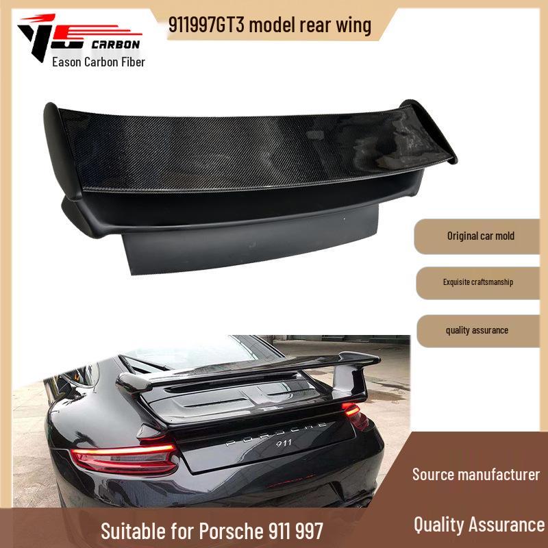 2019-IN Porsche 911 997 GT3 Полукарбоновый фиксированный задний спойлер