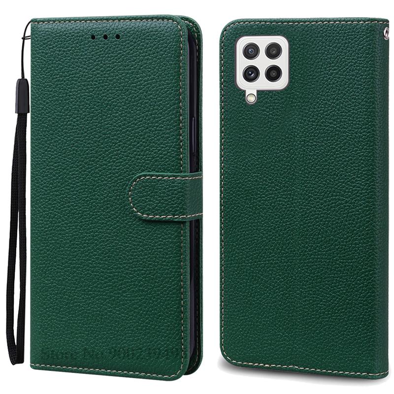 M32 4G Case For Samsung Galaxy M32 Case Leather Wallet Flip Case For Samsung M32 M 32 SM-M325F Case Soft Silicone Cover Fundas