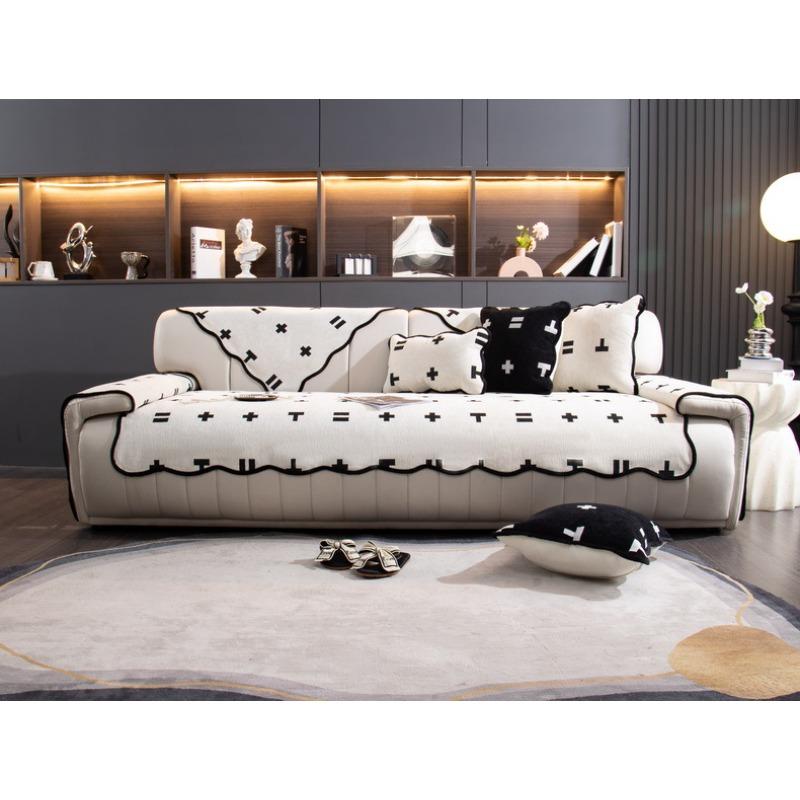 Подушка для дивана, высококачественная универсальная новая шенилловая нескользящая подушка, простой кожаный чехол для дивана, тканевое полотенце