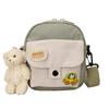 Canvas Small Crossbody Bag For Women With Mobile Pocket And Color Blocking Design For Daily Use