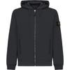 Solid Color Hooded Zip-Up Long Sleeve Jacket Men Jackets Lead-Gray 811563520-V0062