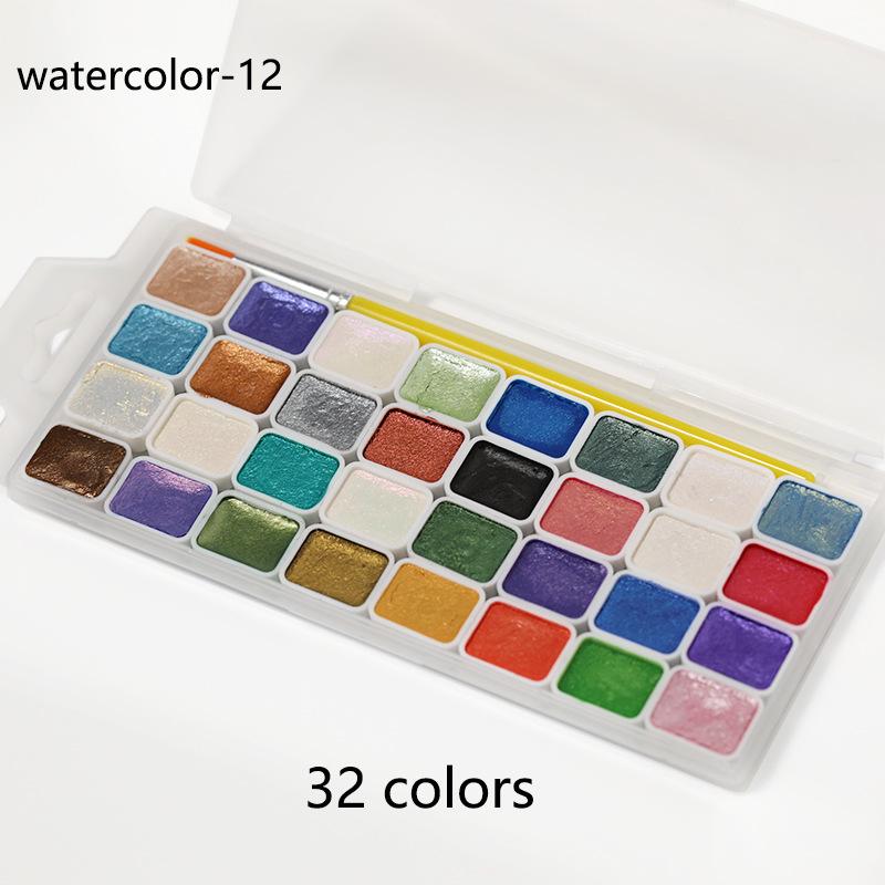 Перламутровые акварельные краски для нейл-арта - Металлический омбре и мраморные эффекты