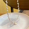 Elegant Pearl Necklace for Women Camellia Beads Necklaces Accessories Jewelry