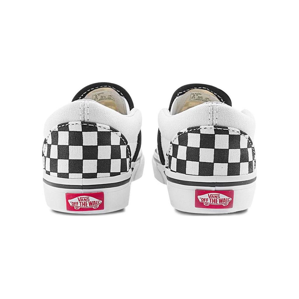 Vans Slip-On Toddler Checkerboard Black Baby Sneakers True-White VN000LYHCK2