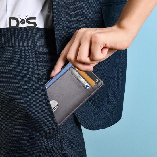 Card Holder 8 Slots Student ID Sleeve Waterproof Anti-theft Change Coin Purse RFID Blocking Protects Personal Information Travel Wallet Business Card