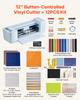 VEVOR Vinyl Cutting Machine, 305 mm, Button-Controlled Vinyl Cutter with Materials and Tool Kit, 20000+ Built-in Design Resources