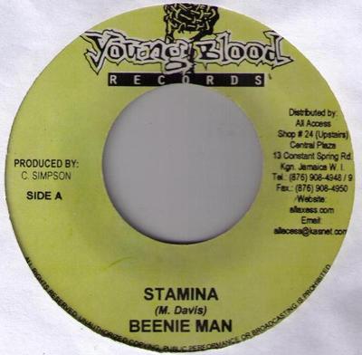 7-дюймовая пластинка BEENIE MAN / MR. G - Выносливость / Без питомца Pum Pum НЕТ Молодая Кровь Rec 2005 Ямайка Регги, Ска и Даб Б/у