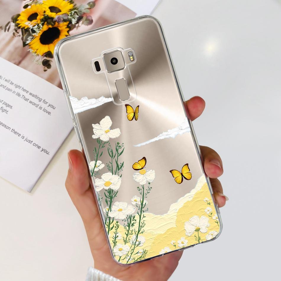 Чехол для Asus ZenFone 3 ZE520KL ZA520KL Asus ZenFone3 Z017D Z017DA Z017DB 5.2" Модный Мягкий Силиконовый TPU Задняя Крышка Телефона