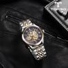 TORSO T603M-RLC Elysion Skeleton Automatic Diamond Watch Men's Metal Watch (leather Strap Included)