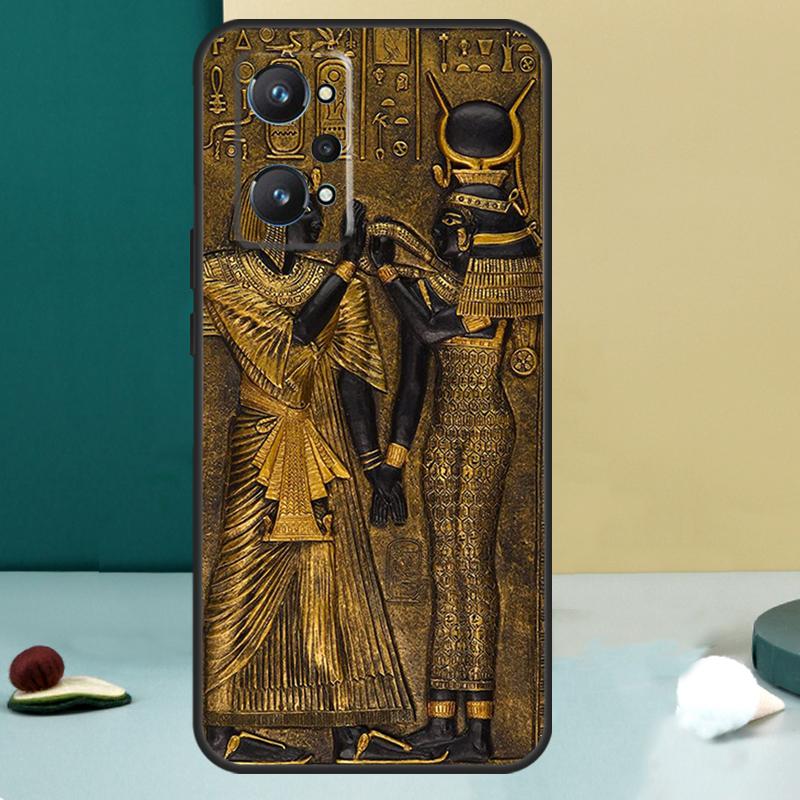 Мурал с фараоном Египта Для Realme 13 12 10 11 14 Pro Plus GT 6 5 6T GT7 Pro C55 C53 C51 C21Y C25S C75 C67 C61 Чехол