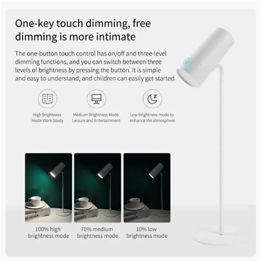 LED Cordless Desk Lamp USB Charging Dimmable Touch Control Table Lamps With Sunset Light For Bedroom Home Office