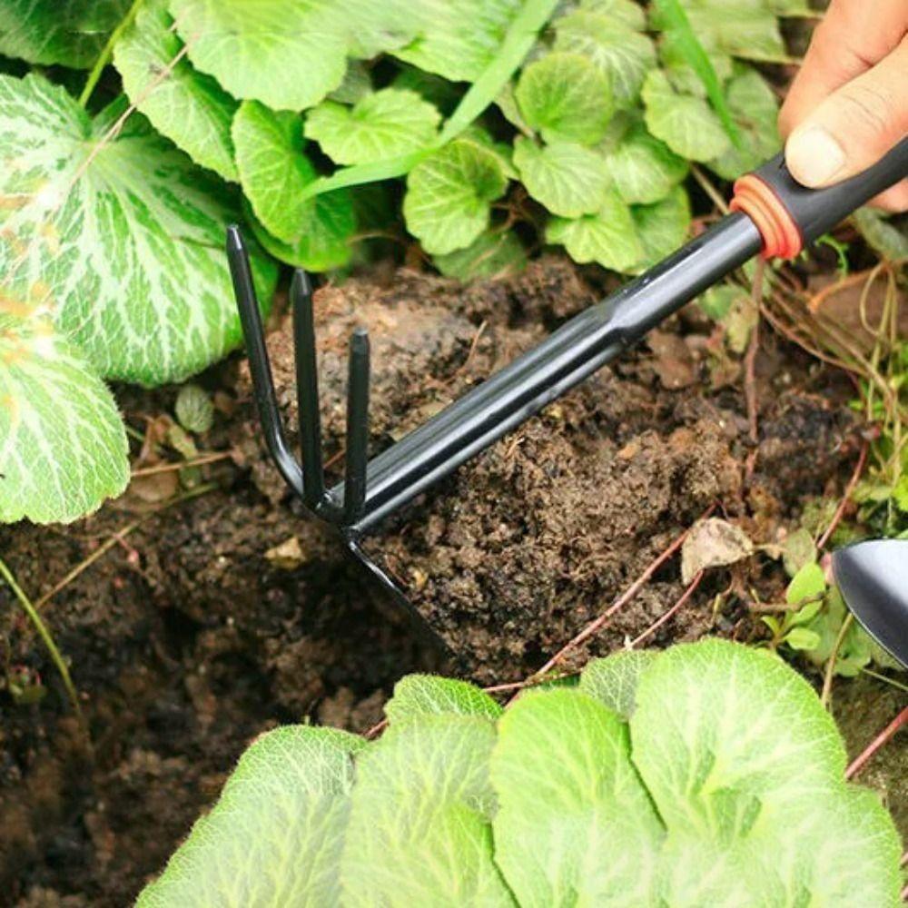Посадка цветов Мини стальные грабли Прополка цветов Маленькая лопата для копания почвы Сельскохозяйственная лопата
