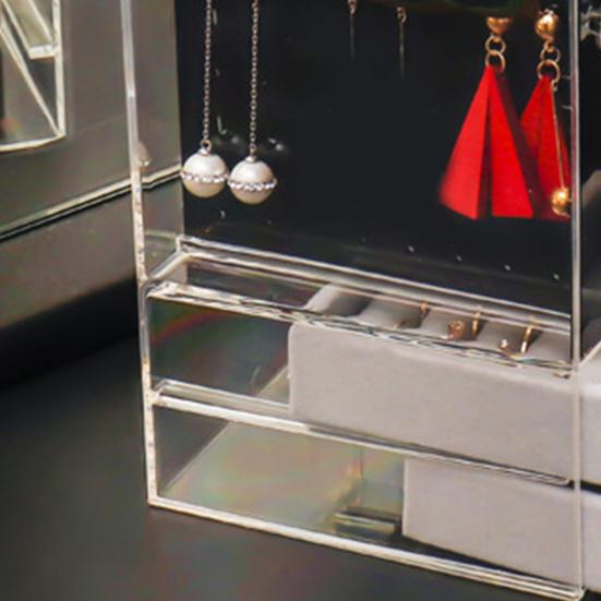 Органайзер для хранения сережек большой емкости, многофункциональный PS, большие ящики, коробка для демонстрации ювелирных изделий для браслетов