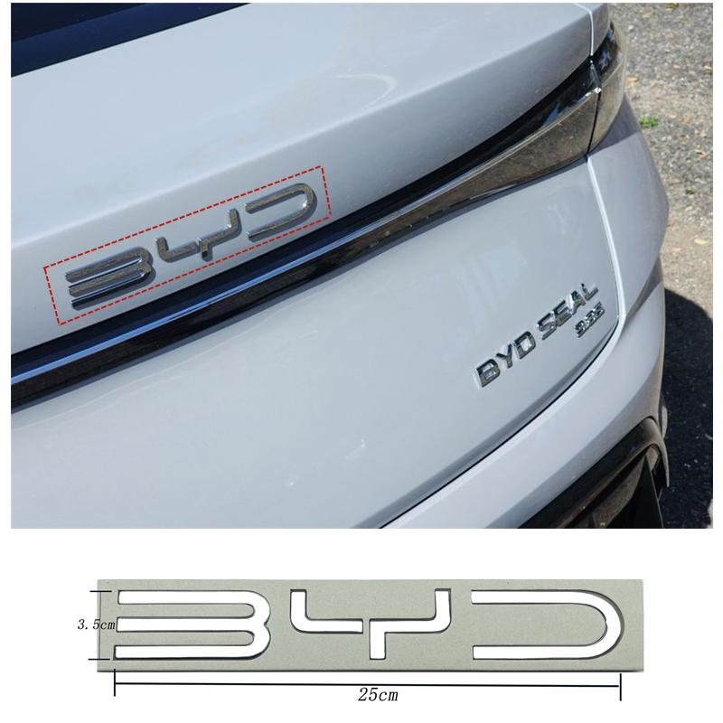 3D Хромированный Черный Логотип ABS Буквы Значок BYD Наклейка Наклейка На Багажник Автомобиля Для BYD SEAL QIN HAN SONG Plus ATTO3 SEAL U Аксессуары