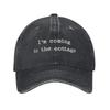 Винтажные Кепки-бейсболки Rivalry I'm Coming To The Cottage для Унисекс Женщин Стиранные Кепки Snapback Кепка для Путешествий на Открытом Воздухе Подарок Кепки Шляпа