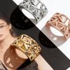Arc Shape Hollow Design Scarf Clips Smooth Scarves Brooches Metal Scarves Buckle Ring  Decoration