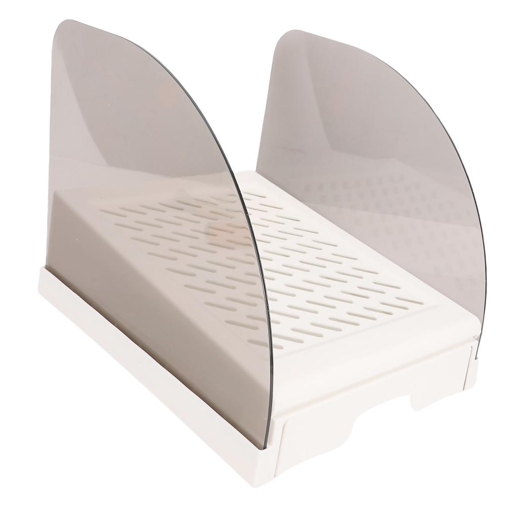 Cat Litter Ramp with Drawer Baffles Height Elevated Litter Box Step Stool Anti Tracking Easy To Clean