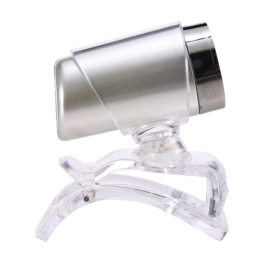 Веб-камера 640P, прямая трансляция веб-камеры, вращающаяся на 360 градусов USB-веб-камера для ПК, ноутбука, веб-камера с зажимом