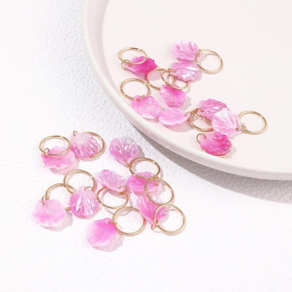 20 шт. Бусины для плетения волос, дредов, головной убор, трубки для плетения волос, набор колец для волос с ракушками для косичек