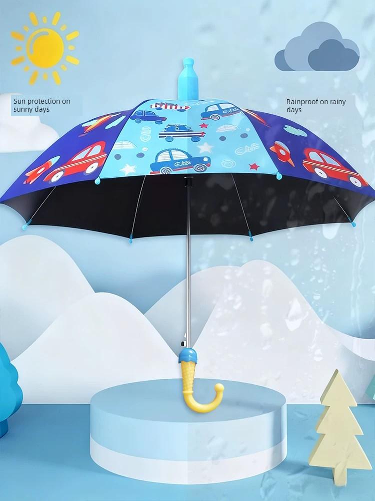 Children's Umbrella Cartoon Design, Dual-Use for Sun and Rain, Suitable for Boys and Girls in Kindergarten and Elementary School, Special for Kids to