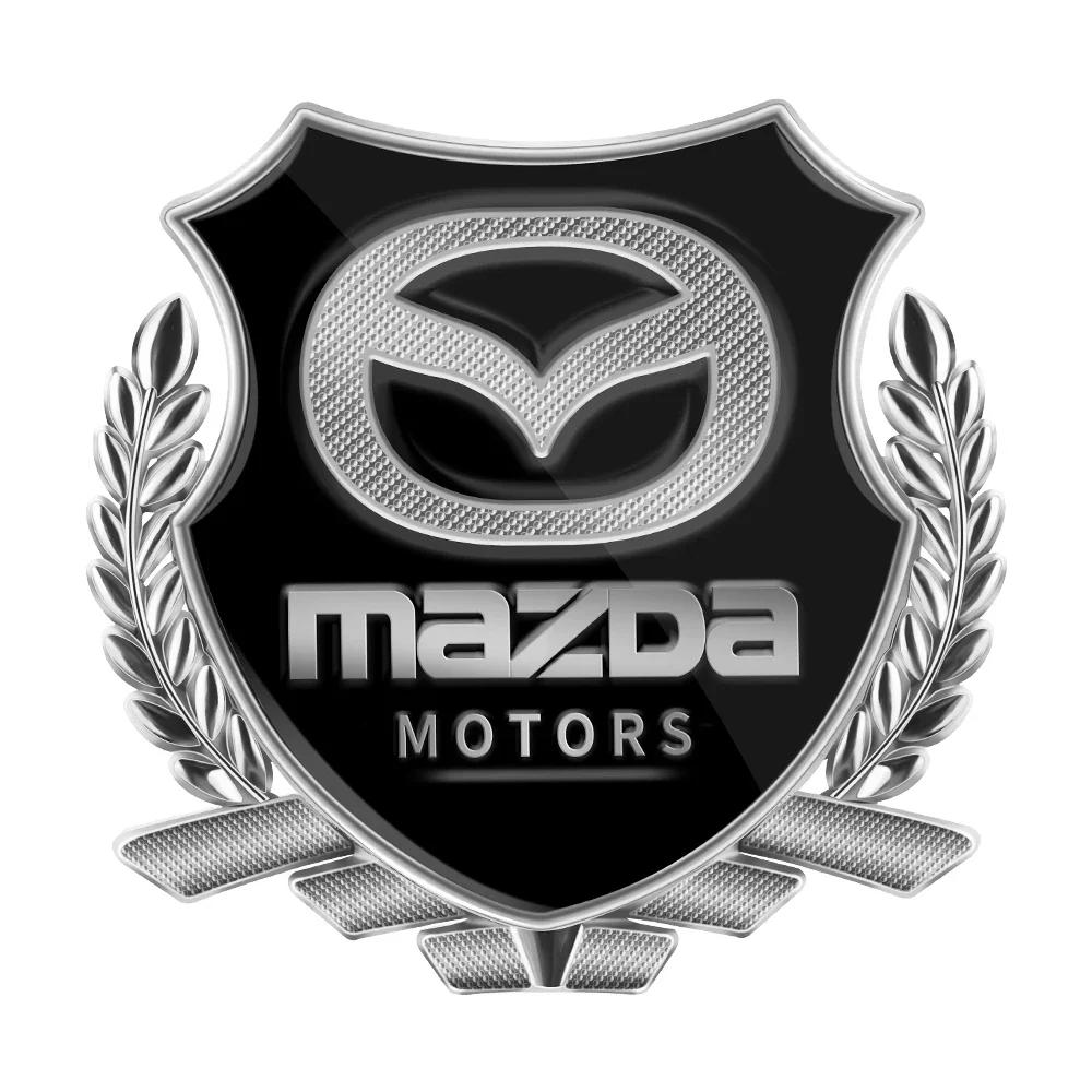 2025 Горячий 3D Металлический Значок Крылья Наклейка Деколь на Боковую Маркерную Ленту Окно Багажник Автомобиля Для Mazda 3 5 2 Axela CX-5 CX-3 CX-9 Atenza Demio RX7 M