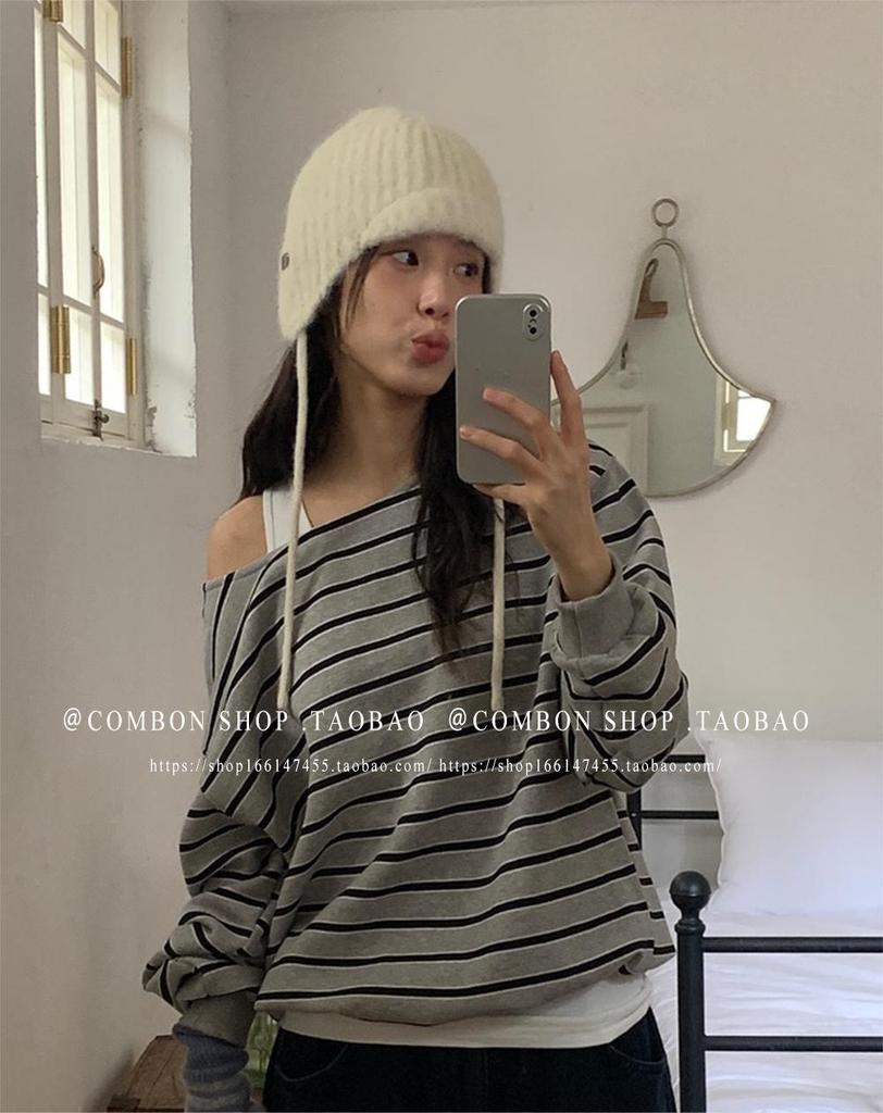 Женская вязаная шапка в корейском стиле, не раздражающая кожу, с наушниками - зимняя красная шерстяная шапка Lei Feng 2024 года