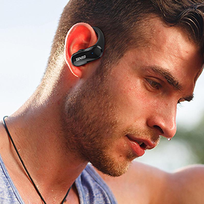 Спортивные Bluetooth TWS Наушники с заушинами: Влагозащищенные, Внутриканальные, Hi-Fi Звук
