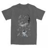 Футболка Haikyuu Moon Swing Astronaut Футболки из чистого хлопка космические мечтательные трендовые футболки для мужчин Летние повседневные футболки