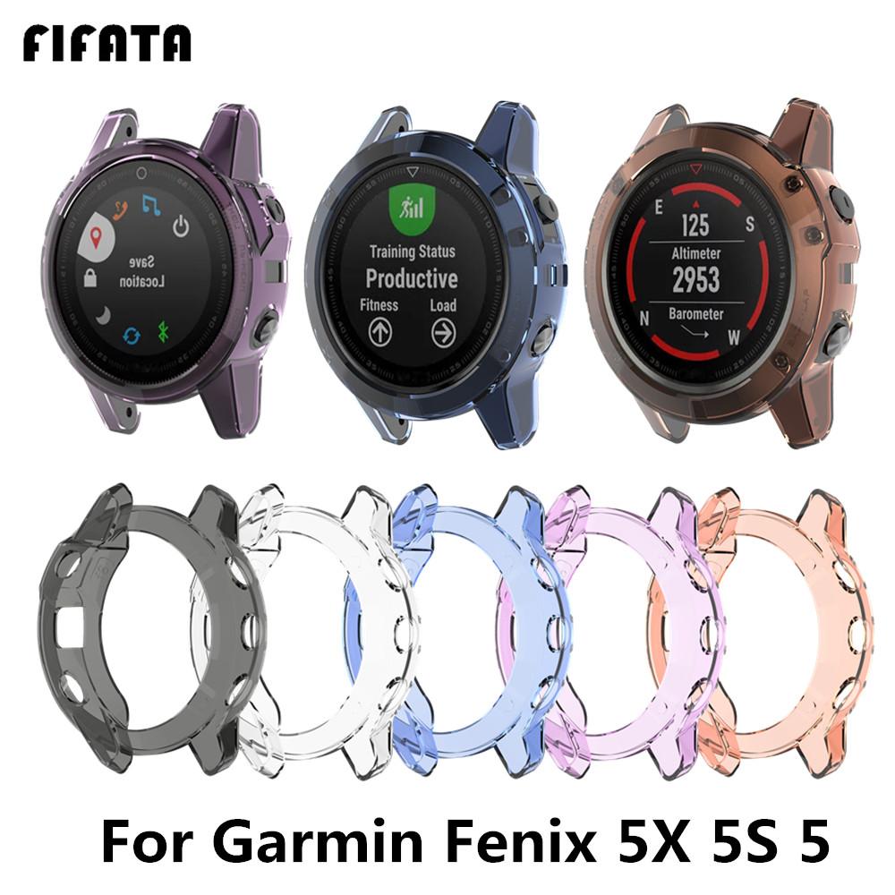 Чехол FIFATA Для Смарт-часов Garmin Fenix 5X 5 5S Мягкий Силиконовый Бампер Из ТПУ Для Fenix5 5S 5X Защитная Рамка Оболочка Аксессуар