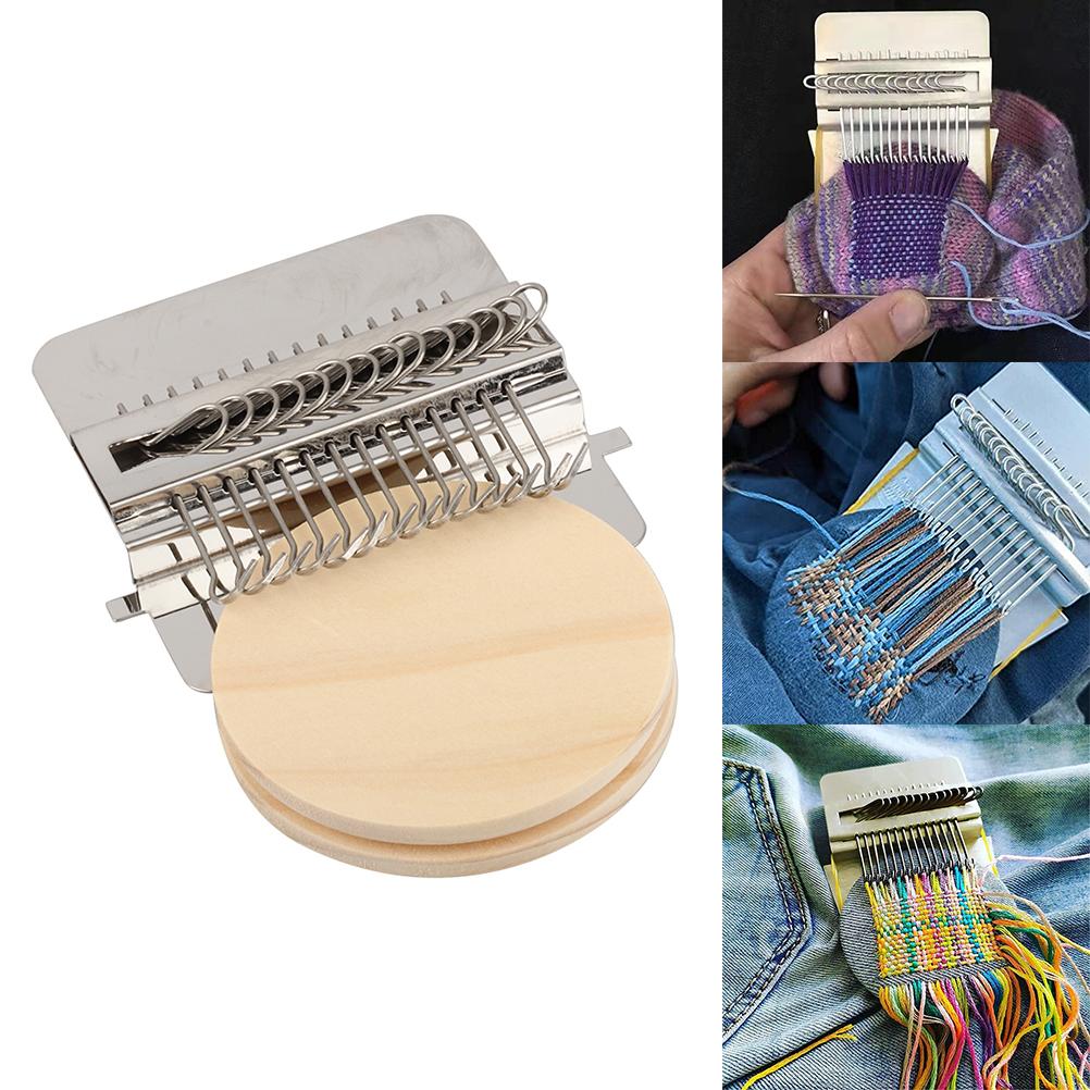 Ручной ткацкий инструмент Мини DIY штопальный инструмент Машина для плетения и заплаток для начинающих