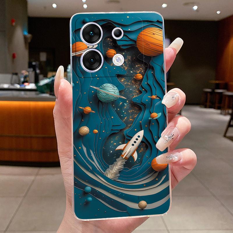 Чехол для Infinix Zero 30 5G 2023 X6731 Роскошный Модный Прозрачный Мягкий ТПУ Задняя Крышка с Цветами и Бабочками для Чехла Телефона Infinix Zero 30
