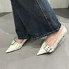 Roman Retro Women Pumps Shoes 2025 Spring And Autumn Pointed Toe Shallow Mouth Sandals Morden Trendy Low Heels Shoes