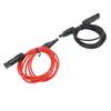 2 м 6,6 фута 12AWG Кабель-удлинитель для солнечной панели с разъемами «мама» и «папа» красный черный 2,5 мм2