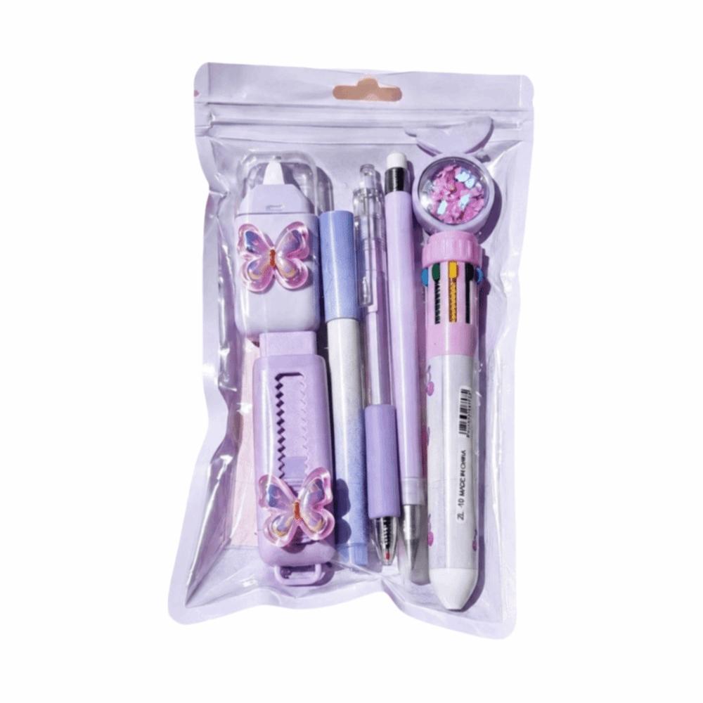 Butterfly Themed Stationery Kit Complete Stationery Ballpoint Pen Gel Pen  School Supplies