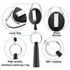 Elastic Pen Pull Holder Reel Retractable Pen Case Anti Lost Rope Pen Clip  Carpenters