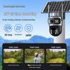 Солнечная HD-камера наблюдения 360° с ночным видением, бесплатным пожизненным хранением данных и удаленным доступом с мобильного устройства