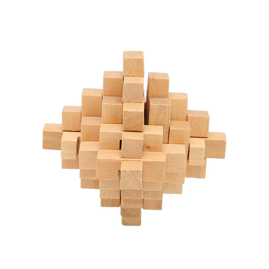 Intelligent Wooden Brain Puzzle Teaser Prevent Alzheimer s Disease Educational Puzzle Lock Toy