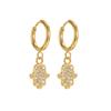 Atoztide Trendy Shiny Zircon Ocean Series Pendant Earring Women Stainless Steel Gold Color Multiple Styles Earring Jewelry Gift