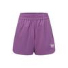 Solid Color Running Elastic Woven Sports Shorts Women Shorts Purple 24SRC608WGP2